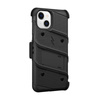 ZIZO BOLT Series - Pancerne etui iPhone 13 ze szkłem 9H na ekran + uchwyt z podstawką (czarny)