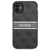 Guess 4G Printed Stripe - Etui iPhone 11 (szary)