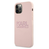 Karl Lagerfeld Silicone Stack Logo - Etui iPhone 12 / iPhone 12 Pro (różowy)