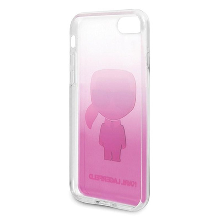 Karl Lagerfeld Iconic Karl Gradient - Etui iPhone SE 2020 / 8 / 7 (różowy)