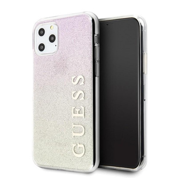 Guess Glitter Gradient - Etui iPhone 11 Pro (Gold/Pink)
