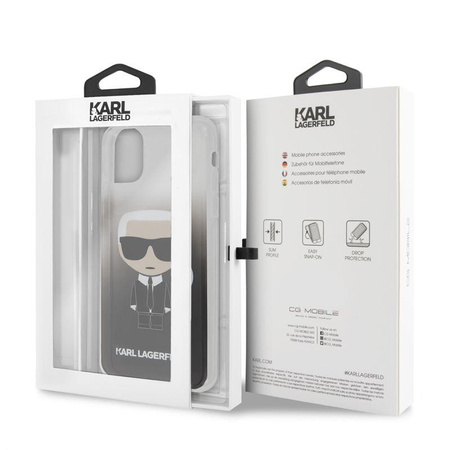 Karl Lagerfeld Iconic Karl Gradient - Etui iPhone 11 Pro Max (czarny)