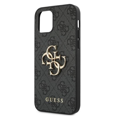 Guess 4G Big Metal Logo - Etui iPhone 12 Pro Max (szary)