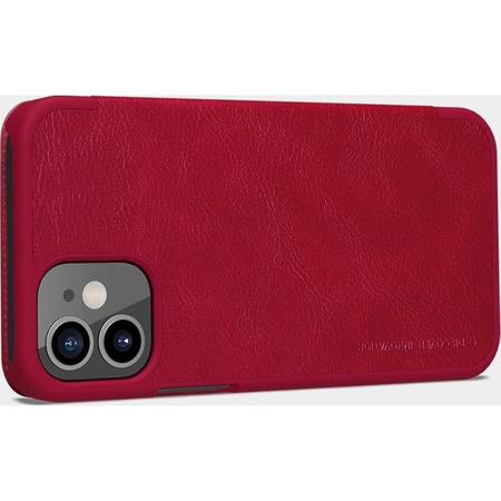 Nillkin Qin Leather Case - Etui Apple iPhone 12 Mini (Red)