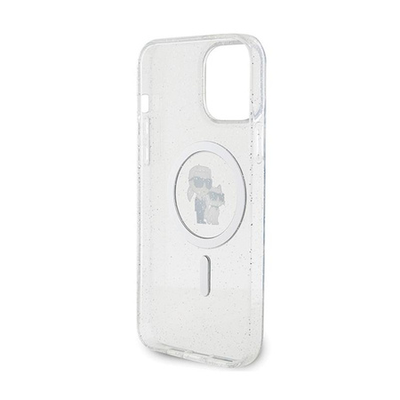 Karl Lagerfeld Karl & Choupette Glitter MagSafe - Etui iPhone 13 Pro Max (przezroczysty)