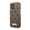 Guess 4G Logo Plate MagSafe - Etui iPhone 14 Pro Max (brązowy)