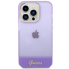 Guess Translucent - Etui iPhone 14 Pro Max (fioletowy)