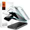 Spigen GLAS.TR EZ FIT Privacy 2-Pack - Szkło hartowane z filtrem prywatyzującym do iPhone 15 Pro Max 2 szt