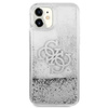 Guess Liquid Glitter 4G Big Logo - Etui iPhone 11 (srebrny)