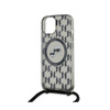 Karl Lagerfeld IML Crossbody Monogram Karl & Choupette Head MagSafe - Etui iPhone 15 / 14 / 13 (czarny)