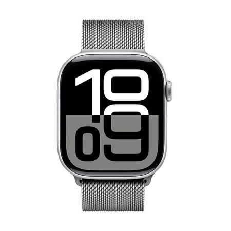 Crong Milano Steel - Pasek ze stali nierdzewnej do Apple Watch 38/40/41/42 mm (srebrny)