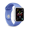 PURO ICON - Elastyczny pasek sportowy do Apple Watch 42/44/45 mm (S/M & M/L) (niebieski)