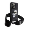 Karl Lagerfeld Crosssbody NFT Saffiano Karl & Choupette - Etui iPhone 14 Pro Max (Czarny)