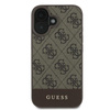 Guess 4G Bottom Stripe - Etui iPhone 16 Plus (brązowy)