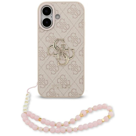 Guess 4G Strap 4G Classic Logo - Etui iPhone 17 (różowy)