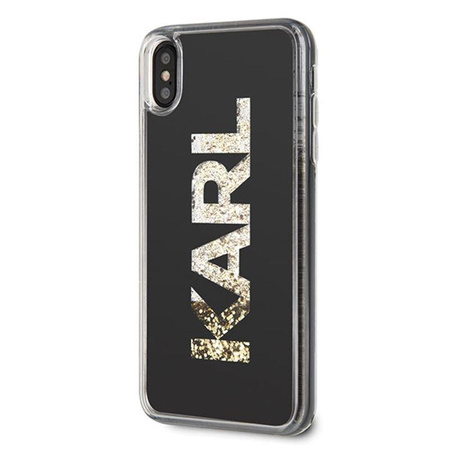 Karl Lagerfeld Logo Karl - Etui iPhone Xs Max (Gold Glitter)