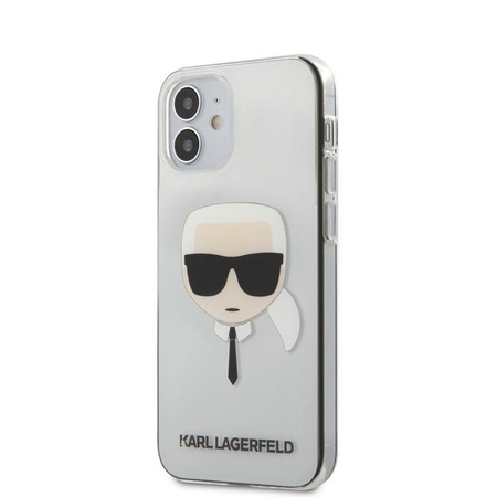 Karl Lagerfeld Head - Etui iPhone 12 Mini (przezroczysty)