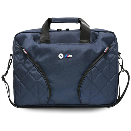 BMW Nylon Pockets & Metal Logo - Torba na notebooka 16" (granatowy)