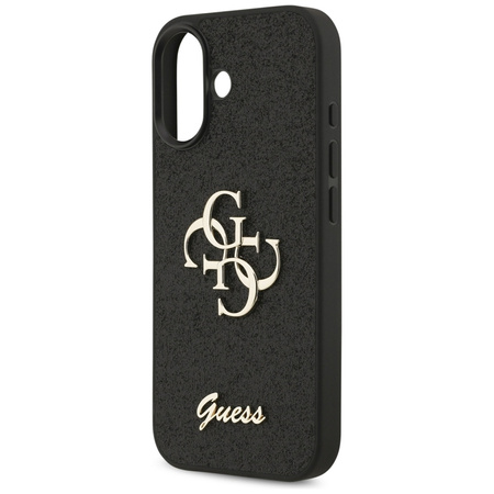 Guess Fixed Glitter Big 4G - Etui iPhone 17 (czarny)
