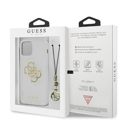 Guess 4G Big Logo Charm - Etui iPhone 11 (złoty charms)