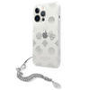 Guess Peony Chain Handle - Etui iPhone 13 Pro (srebrny)