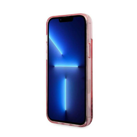 Karl Lagerfeld Liquid Glitter Big Logo Case - Etui iPhone 14 Plus (różowy)