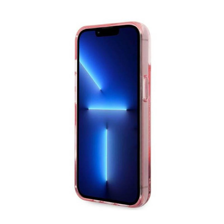 Karl Lagerfeld Liquid Glitter Big Logo Case - Etui iPhone 14 (różowy)