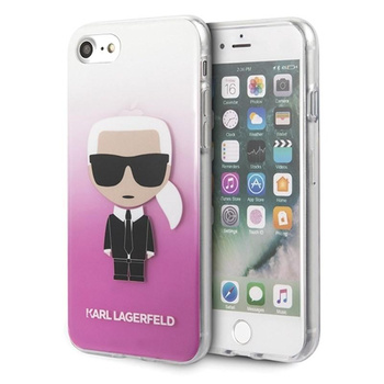 Karl Lagerfeld Iconic Karl Gradient - Etui iPhone SE 2020 / 8 / 7 (różowy)