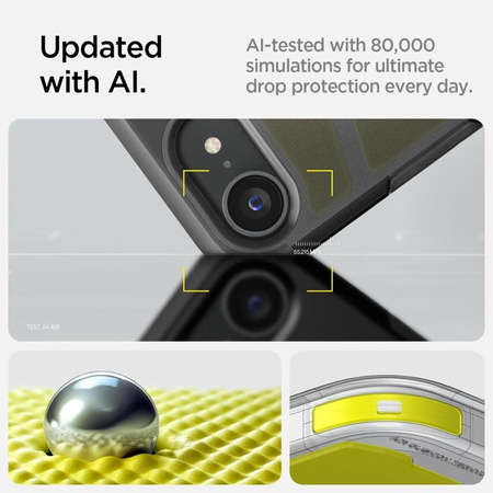 Spigen Tough Armor Mag MagSafe - Etui do iPhone 16e (Frost Black)