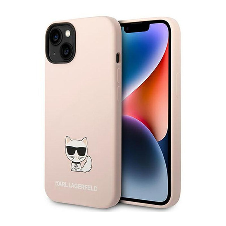 Karl Lagerfeld Choupette Body - Etui iPhone 14 (jasnoróżowy)
