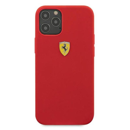 Ferrari On Track Silicone – Etui iPhone 12 Pro Max (czerwony)