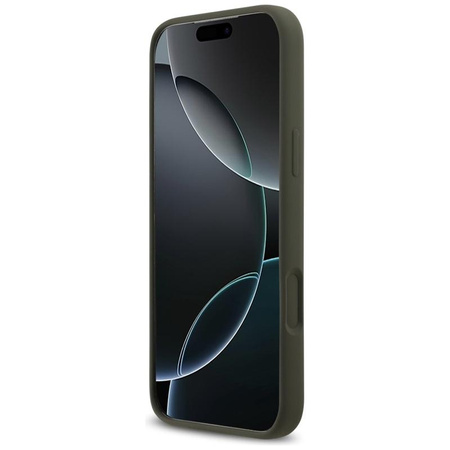 Guess Silicone Triangle Logo MagSafe - Etui iPhone 17 Pro Max (khaki)