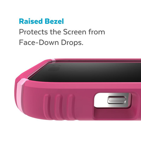 Speck Presidio2 Grip MagSafe - Antypoślizgowe etui iPhone 14 Pro (Digitalpink / Blossompink / White)