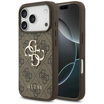 Guess 4G Big Logo - Etui iPhone 17 Pro (brązowy)