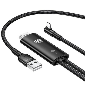 USAMS US-SJ442 - Kabel HDMI - Lightning 2m (czarny)