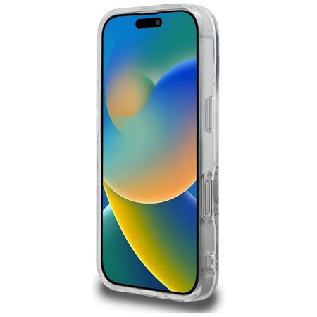 Karl Lagerfeld IML Multi K&C Head Pattern - Etui iPhone 16 Pro (przezroczysty)