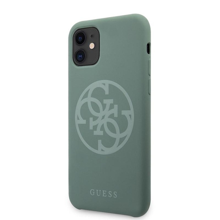 Guess Silicone 4G Tone to Tone - Etui iPhone 11 (khaki)