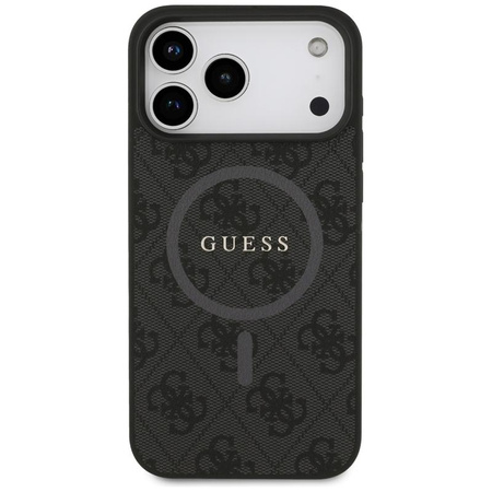 Guess 4G Ring Classic Logo MagSafe - Etui iPhone 17 Pro Max (czarny)