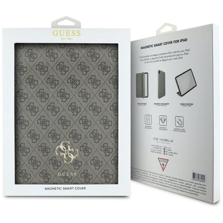 Guess Magnetic 4G Big Logo - Etui iPad Air 13” M3 (2025) / iPad Air 13” M2 (2024) (brązowy)
