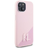 Karl Lagerfeld Silicone Shadow Metal Initial MagSafe - Etui do iPhone 15 (różowy)