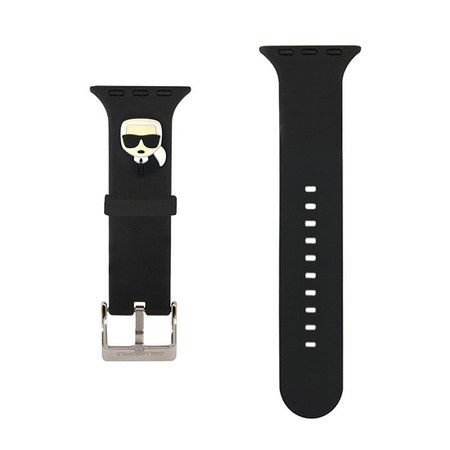 Karl Lagerfeld Silicone Karl Head – Pasek do Apple Watch 42/44/45 mm (czarny)