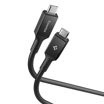 Spigen EB24012CC Essential - Kabel USB-C do USB-C PD 240W 1.2m (Czarny)
