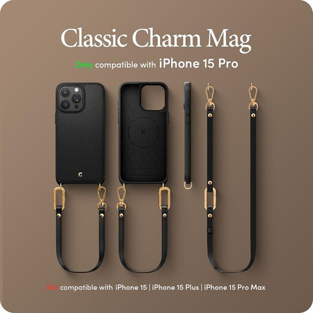 Spigen Cyrill Classic Charm Mag MagSafe - Etui do iPhone 15 Pro (Cream)