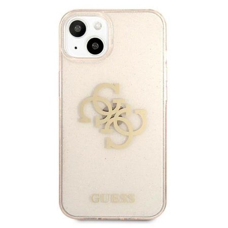Guess Glitter 4G Big Logo - Etui iPhone 13 (złoty)