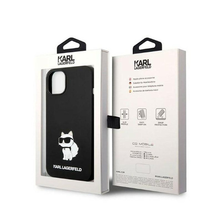 Karl Lagerfeld Silicone NFT Choupette - Etui iPhone 14 (czarny)