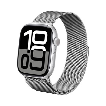 Crong Milano Steel - Pasek ze stali nierdzewnej do Apple Watch 38/40/41/42 mm (srebrny)