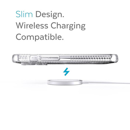 Speck Presidio Perfect-Clear with Grips - Etui iPhone 13 Pro z powłoką MICROBAN (Clear)