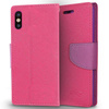 Zizo Flap Wallet Pouch - Etui iPhone X z kieszeniami na karty + stand up (Pink/Purple)