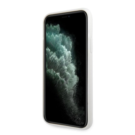 Guess Circle Glitter 4G - Etui iPhone 11 Pro (biały)