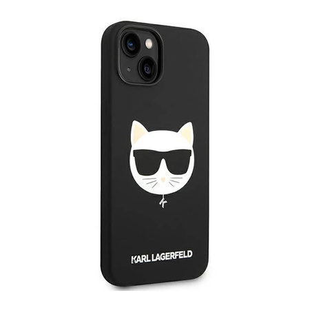 Karl Lagerfeld Choupette Head MagSafe Silicone - Etui iPhone 14 (czarny)